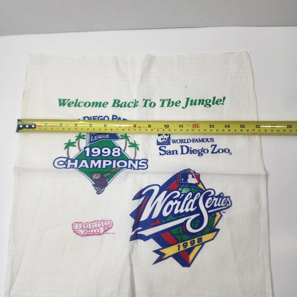 San Diego Padres 1998 Rally Towel Welcome Back To The Jungle SD Zoo NL Champions